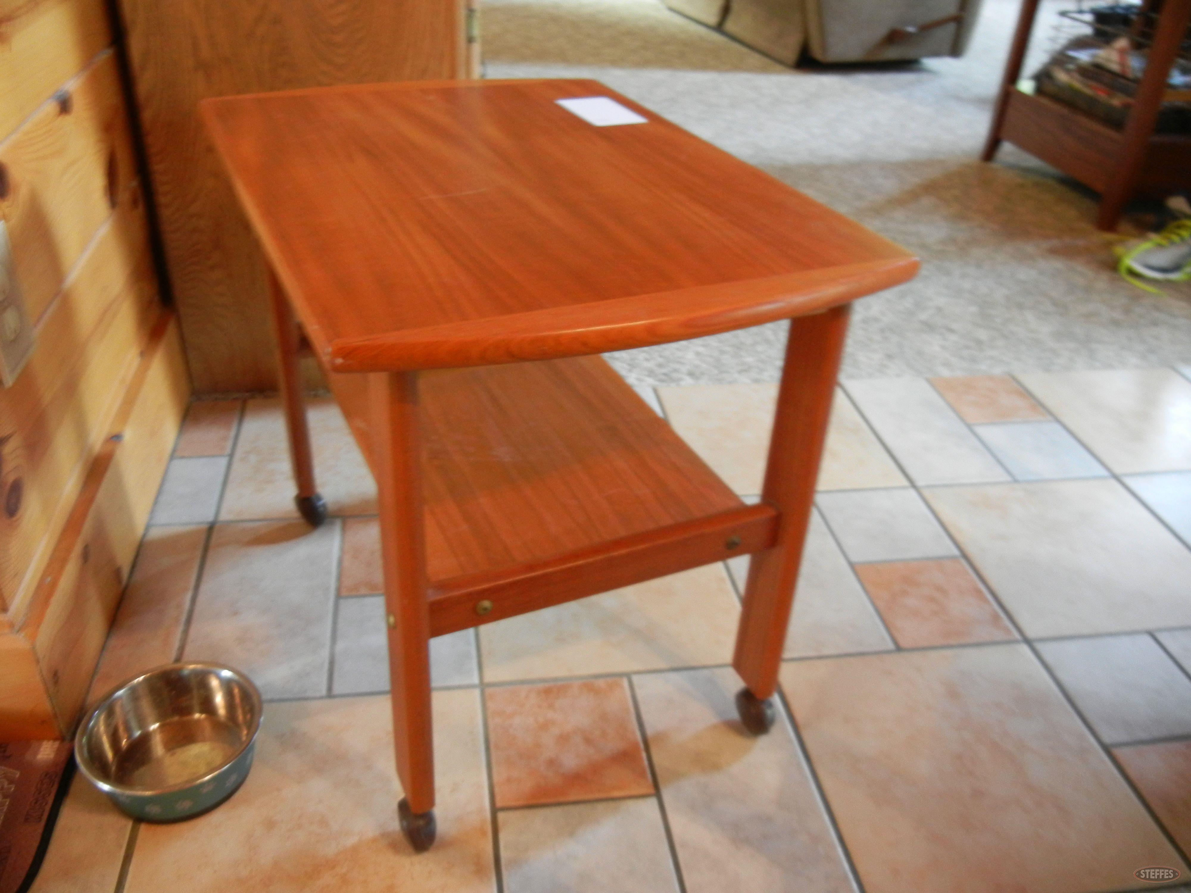 Small table on casters